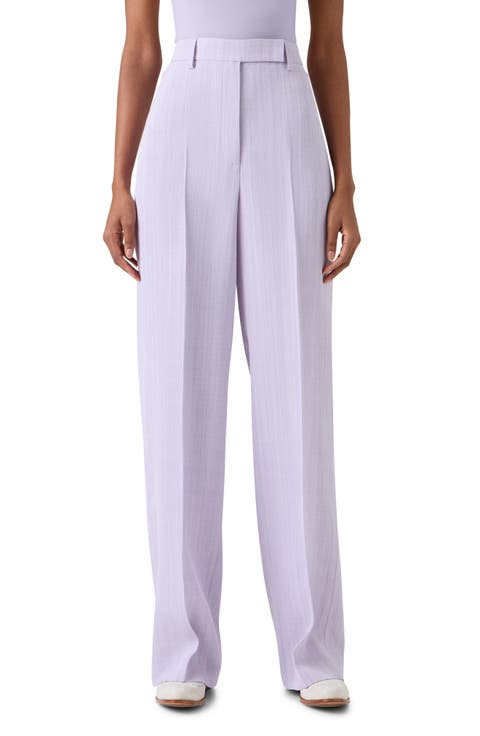 Forest Melangé Straight Leg Trousers