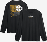 FANATICS Men's Fanatics Black Pittsburgh Steelers Relaxed Fullback Drive Long Sleeve Fashion Top