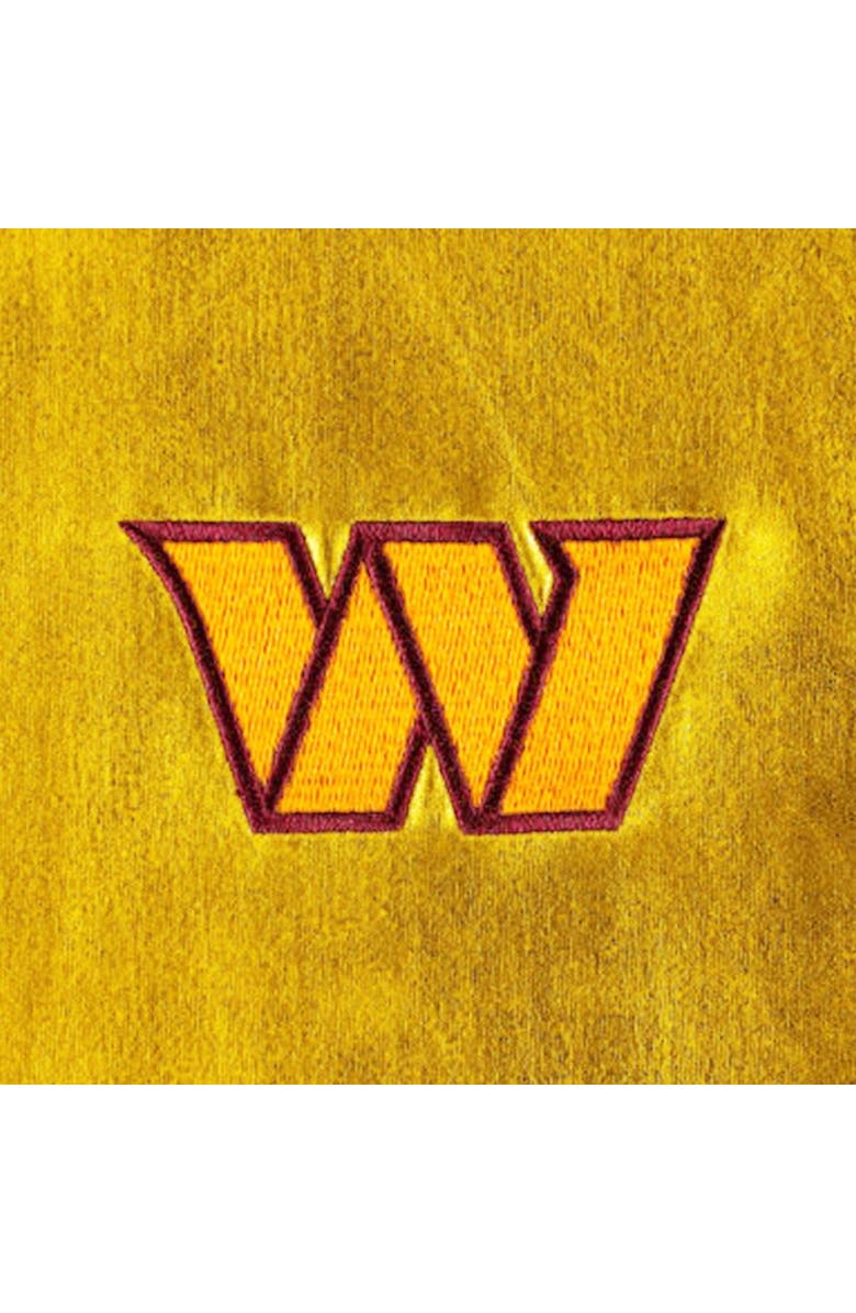 THE WILD COLLECTIVE Men's The Wild Collective Gold Washington Commanders Metallic Bomber Full-Snap Jacket, Alternate, color, Gold