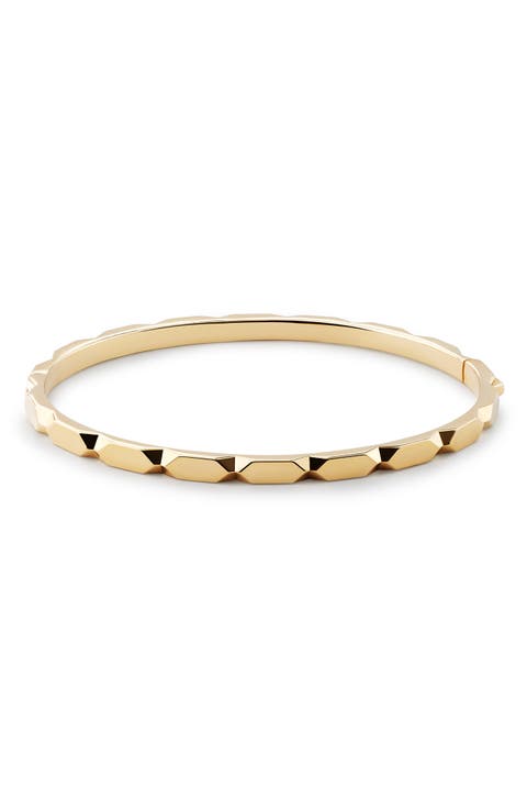 Walker 14k Gold Plated Bangle Bracelet