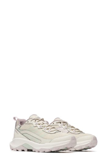 Merrell Moab Speed 2 Mesh-panelled Sneakers In Greige