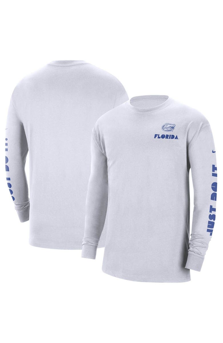 Nike Men's Nike White Florida Gators Heritage Max 90 Long Sleeve T-Shirt, Main, color, White
