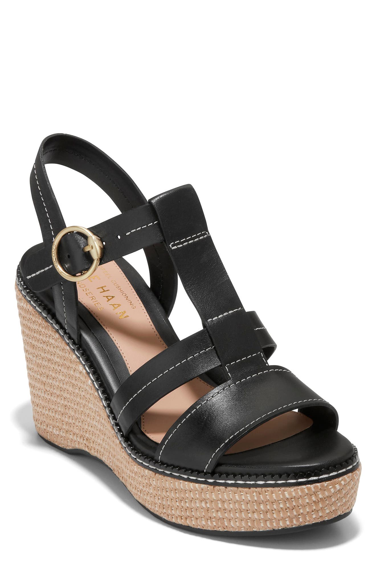 Cole Haan Cloudfeel Espadrille Wedge Sandal, Main, color, 