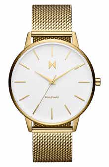 MVMT Boulevard Mesh Strap Bracelet Watch, 38mm