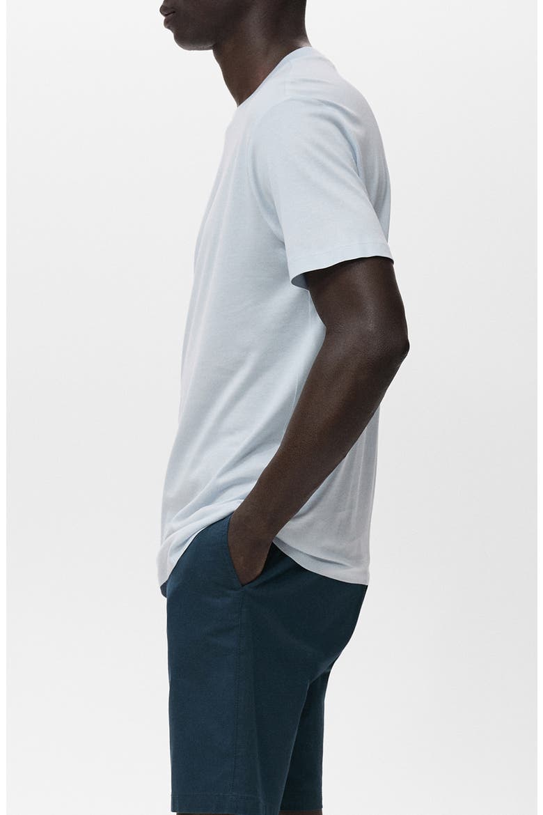Slim Fit Cotton T-Shirt, Alternate, color, AQUA