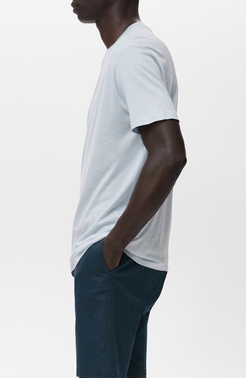 Mango Slim Fit Cotton T-shirt In White