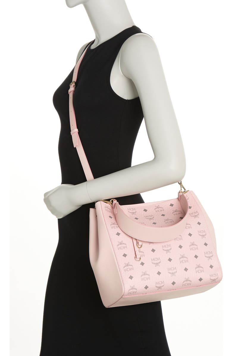 MCM Medium Aren VI Leather Hobo Bag, Alternate, color,