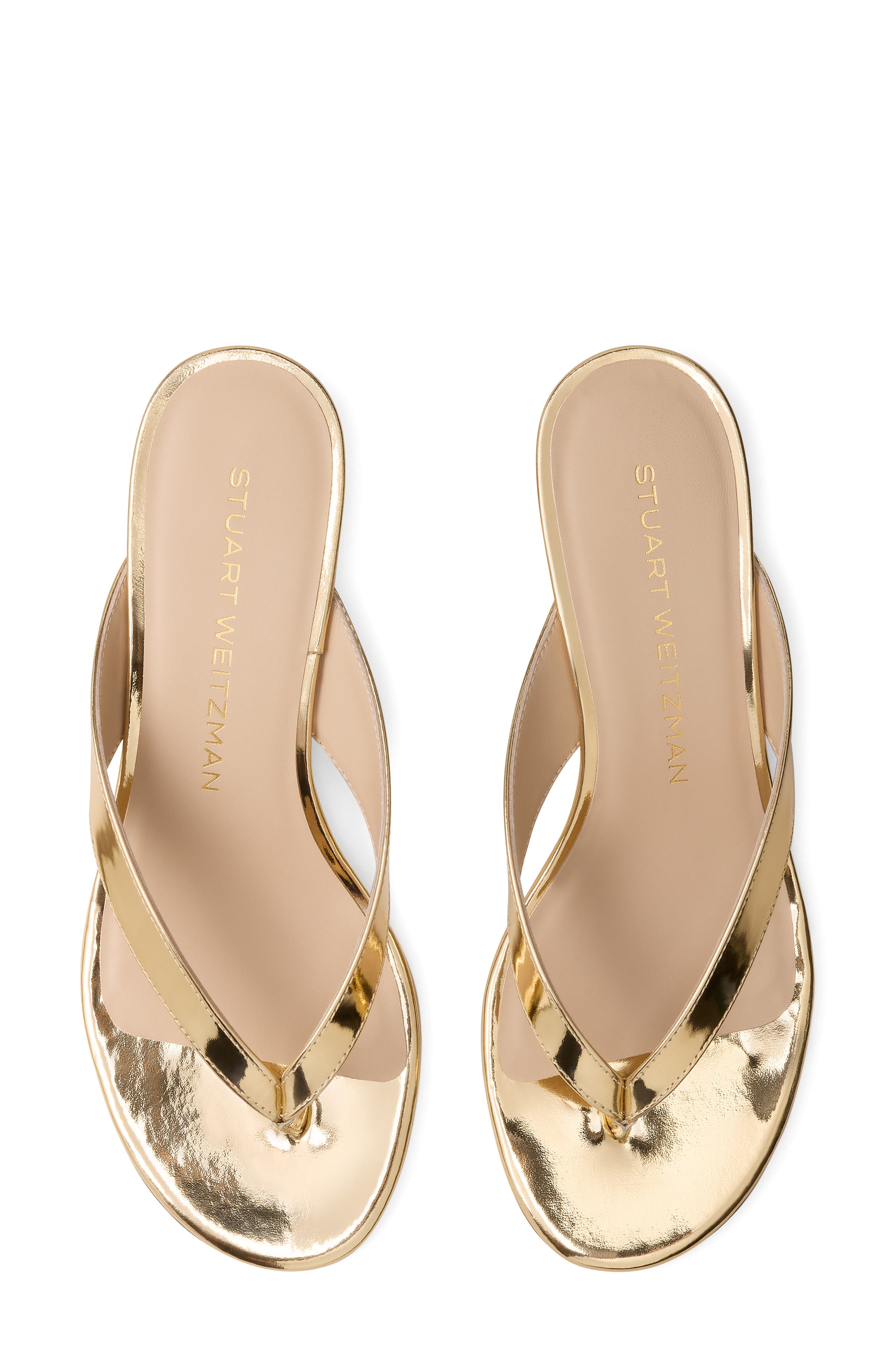 Stuart Weitzman Rio Kitten Heel Sandal, Alternate, color, Platino