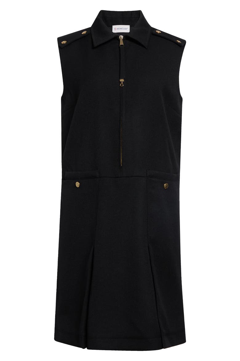 Virgin Wool Shift Dress, Alternate, color, BLACK