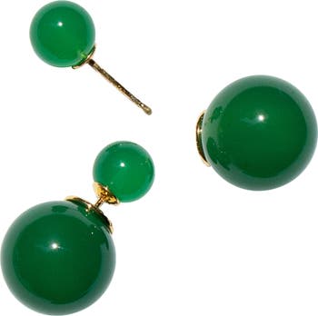 Jade stone earrings hotsell