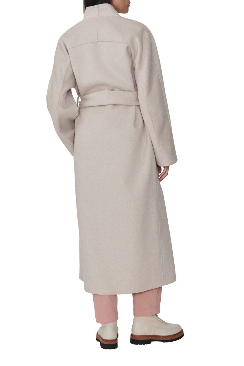 Felice Long Belted Wool Blend Coat, Main, color, WIND CHIME MARL