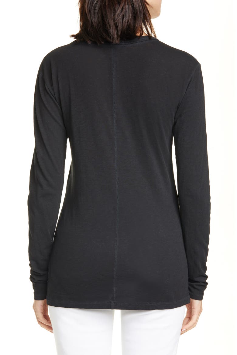 The Long Sleeve Tee, Alternate, color, BLACK