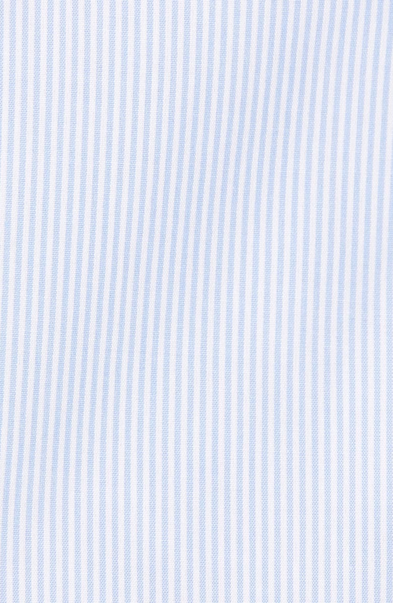 David Donahue Luxury Non-Iron Trim Fit Stripe Dress Shirt, Alternate, color,