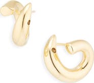 Bottega Veneta Mini Sardine Hoop Earrings