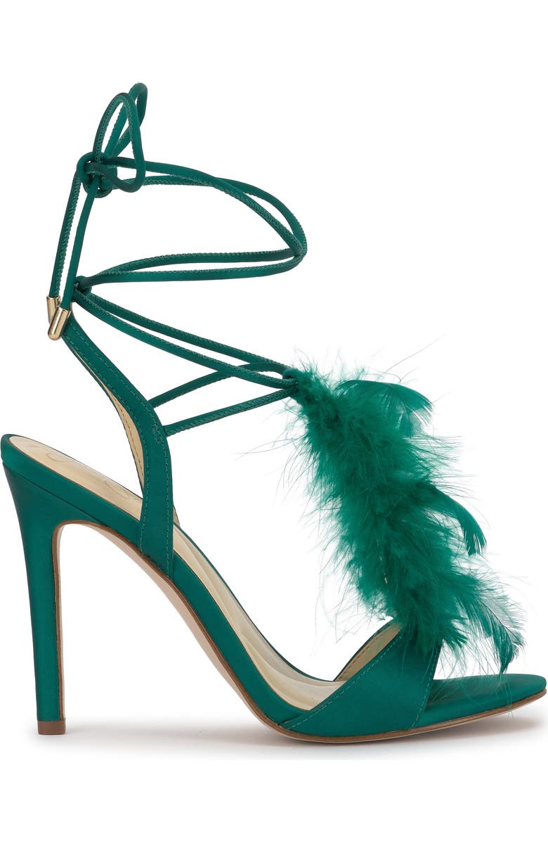 Jessica Simpson Jenzin Ankle Wrap Sandal, Alternate, color, Gem Green