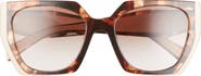 Prada 54mm Gradient Rectangle Sunglasses