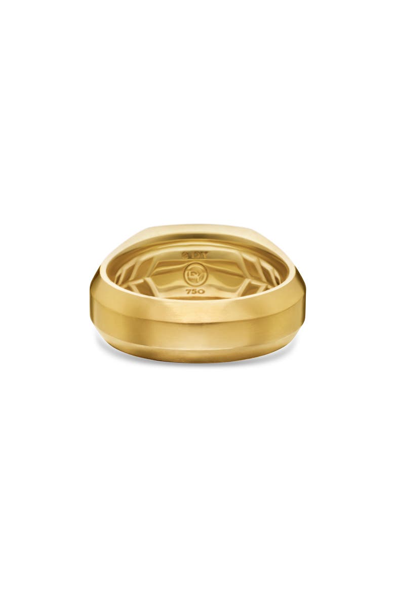 Men's Streamline® Pavé Diamond Cigar Ring in 18K Gold, Alternate, color, 18K YELLOW GOLD/ DIAMOND