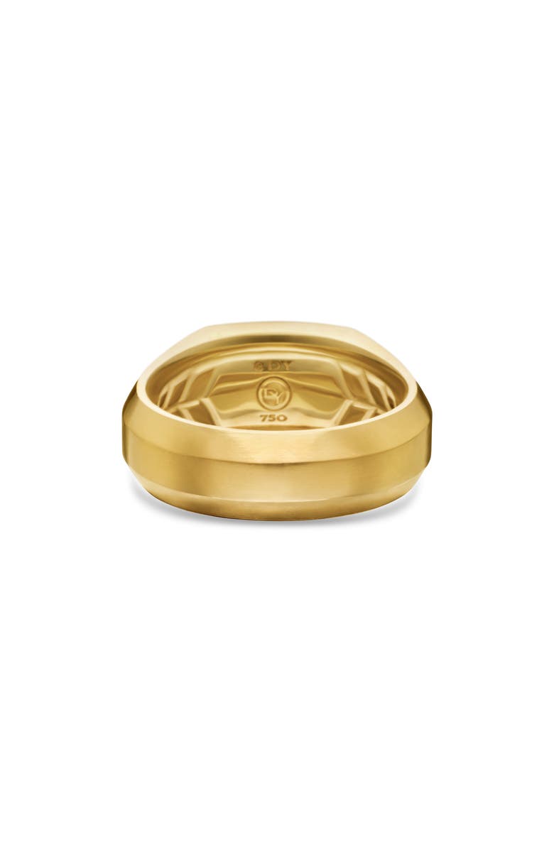 David Yurman Men's Streamline<sup>®</sup> Pavé Diamond Cigar Ring in 18K Gold, Alternate, color, 18K Yellow Gold/ Diamond