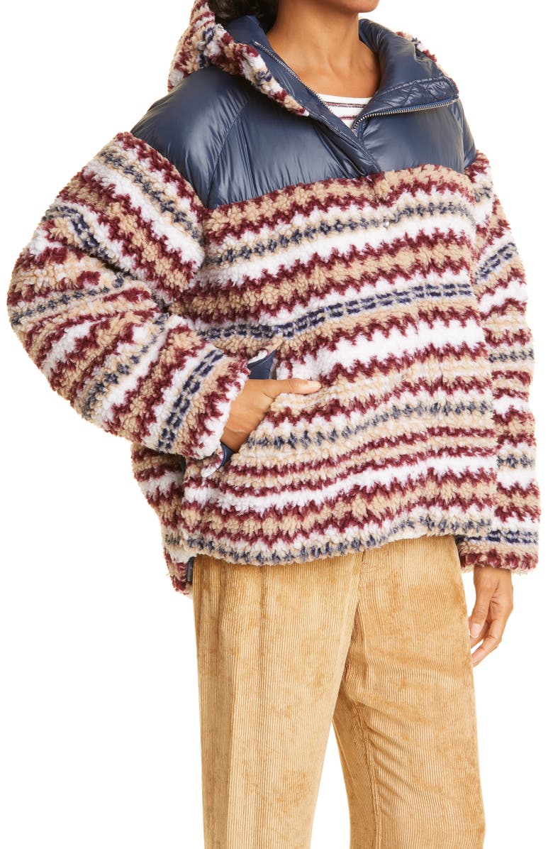 rag & bone Joella High-Pile Fleece Puffer Jacket, Alternate, color, 