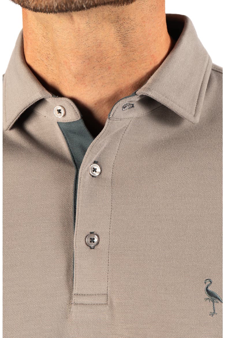 Stonewashed Polo, Alternate, color, LT GREY