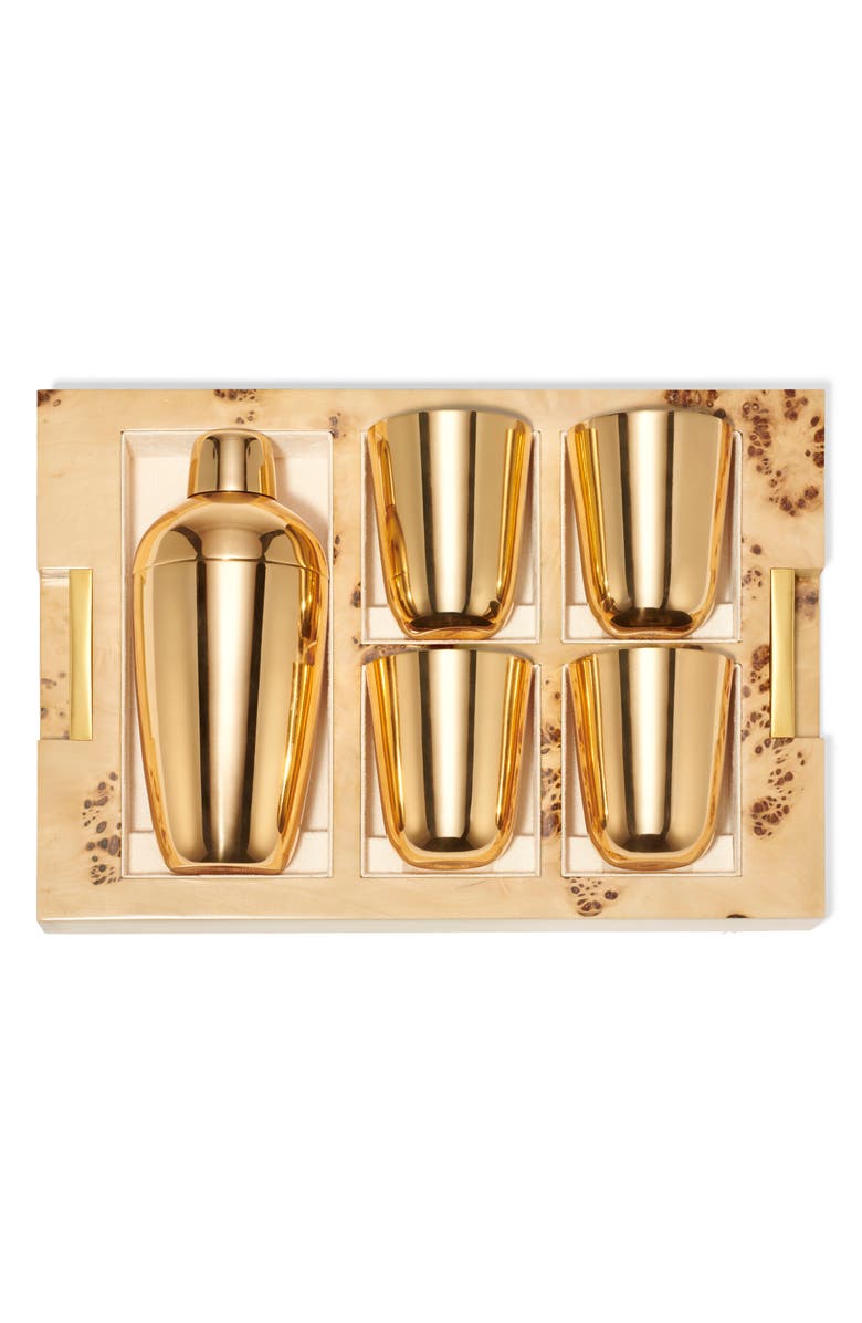 Aerin 21-Piece Shagreen Bar Set, Alternate, color,