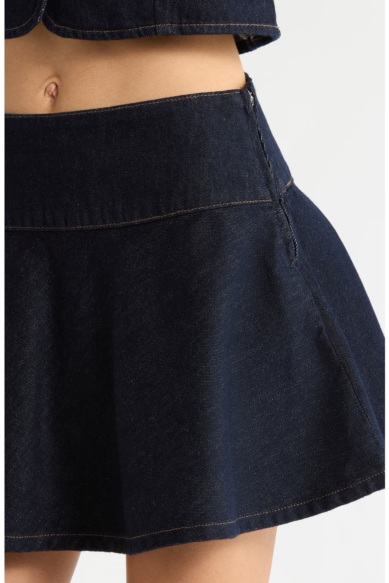 Lennon Denim Miniskirt, Alternate, color, DARK DENIM