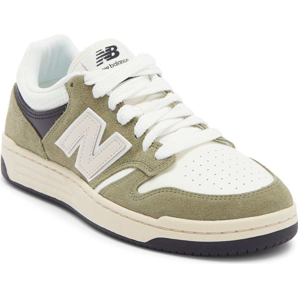 New Balance 480 Basketball Sneaker in Dark Olivine/Sea Salt  product
