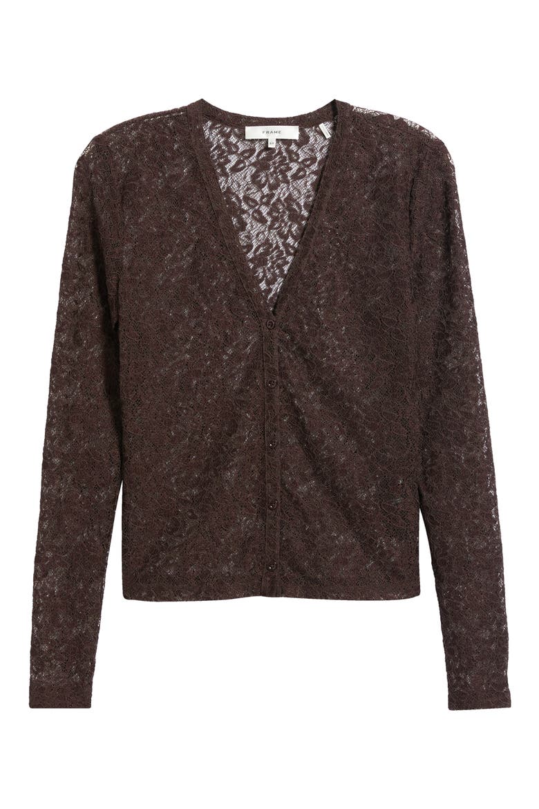 The Sheer Stretch Lace Top, Alternate, color, MAHOGANY
