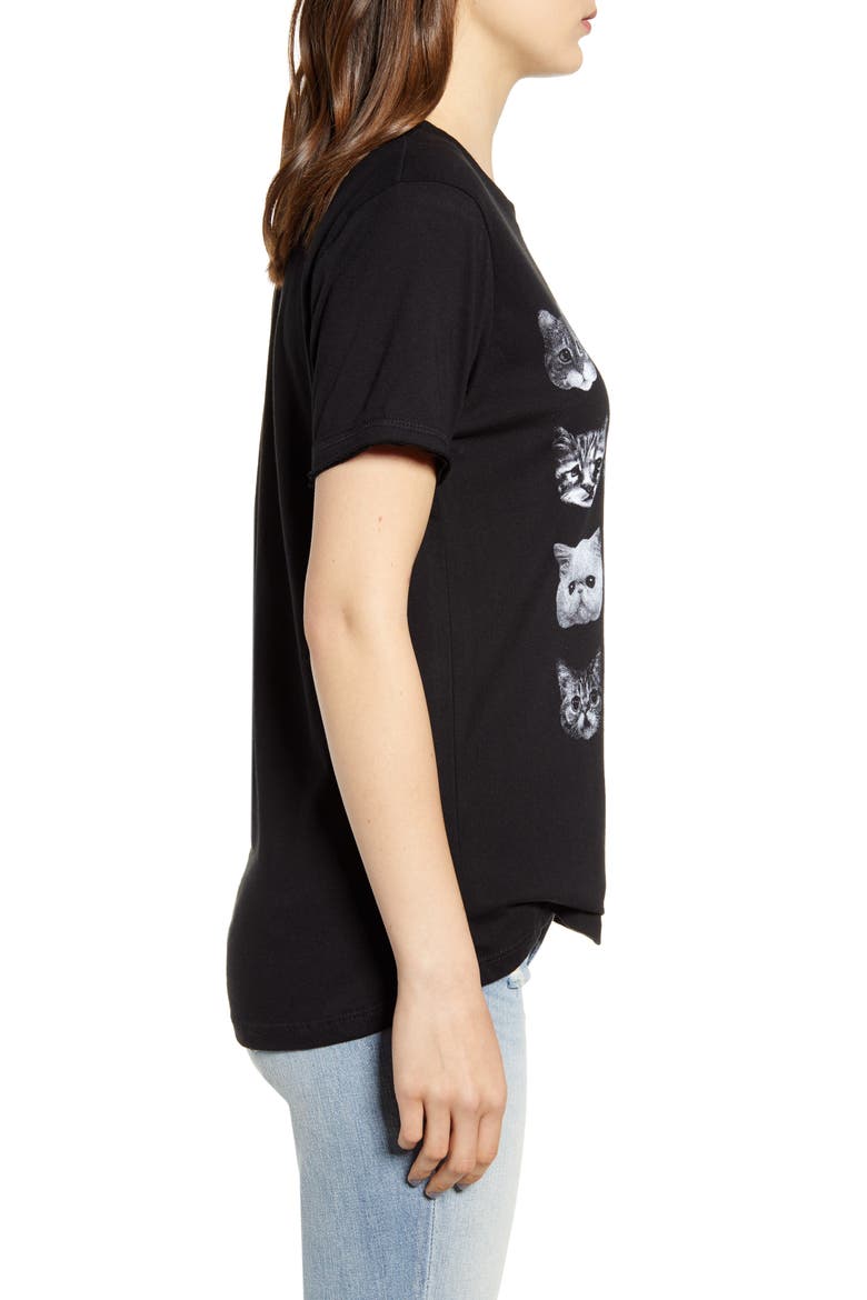 Cats Graphic Tee, Alternate, color, BLACK