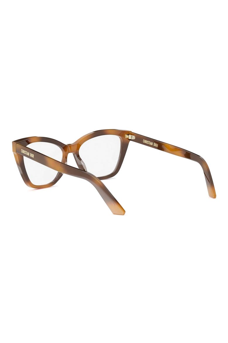 'DiorMidnight O B1I 54mm Butterfly Optical Glasses, Alternate, color, BLONDE HAVANA