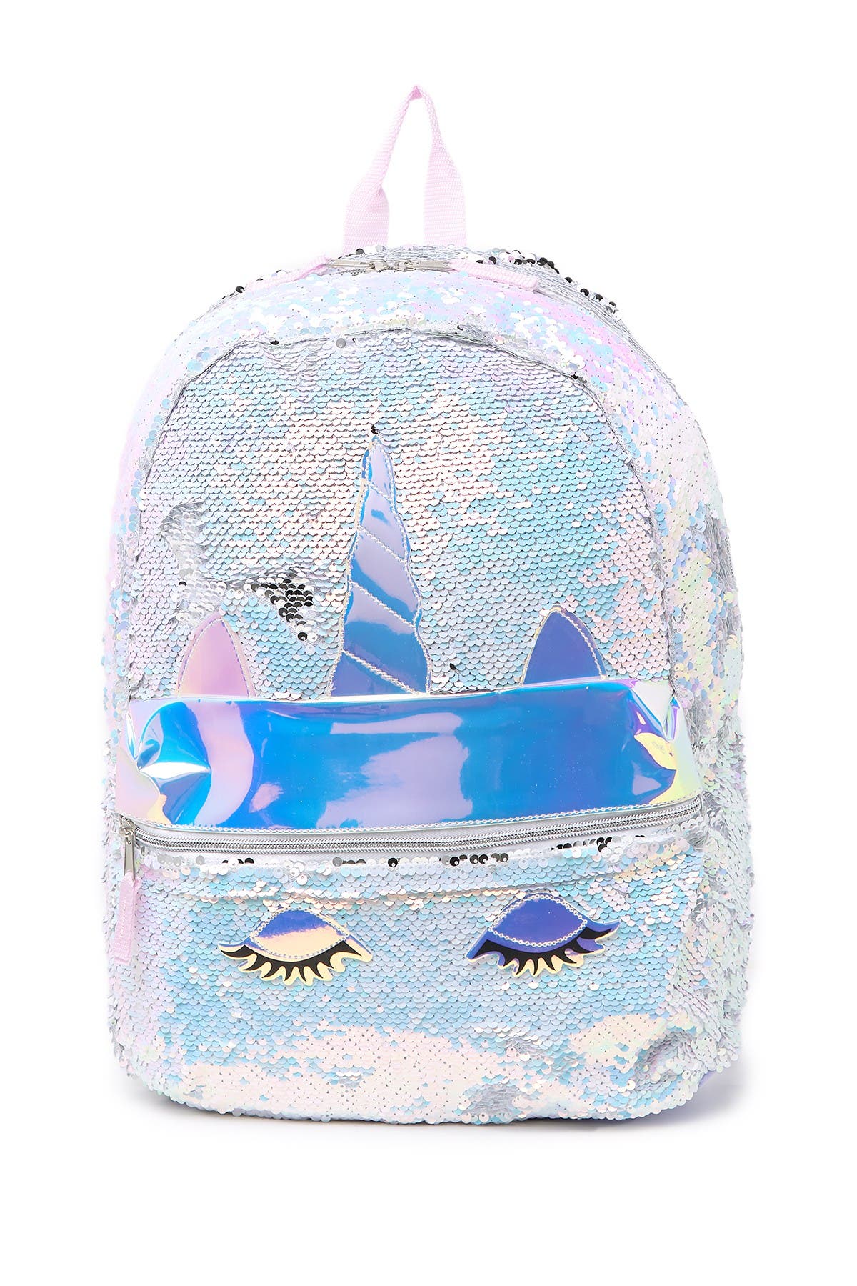 A.D. Sutton & Sons Sequined Unicorn Backpack, Main, color, 