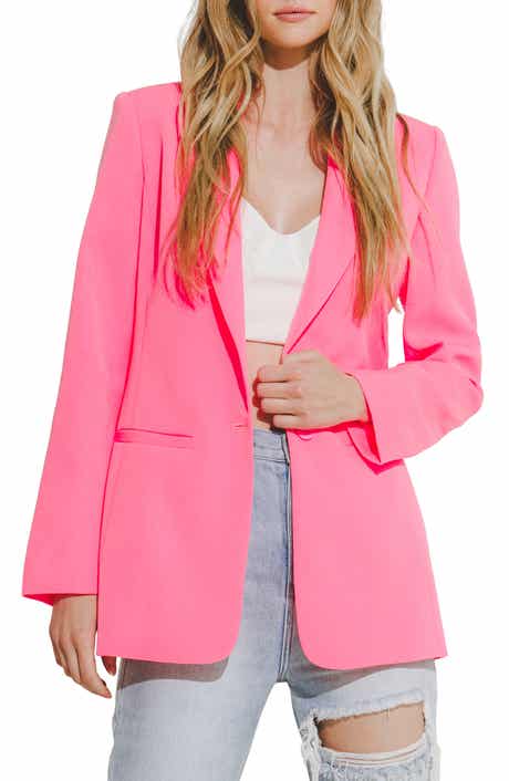 Endless Rose Tailored Single Button Blazer