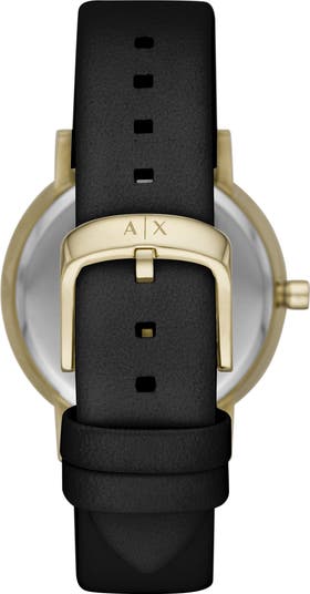 Leather Strap Watch, 36mm