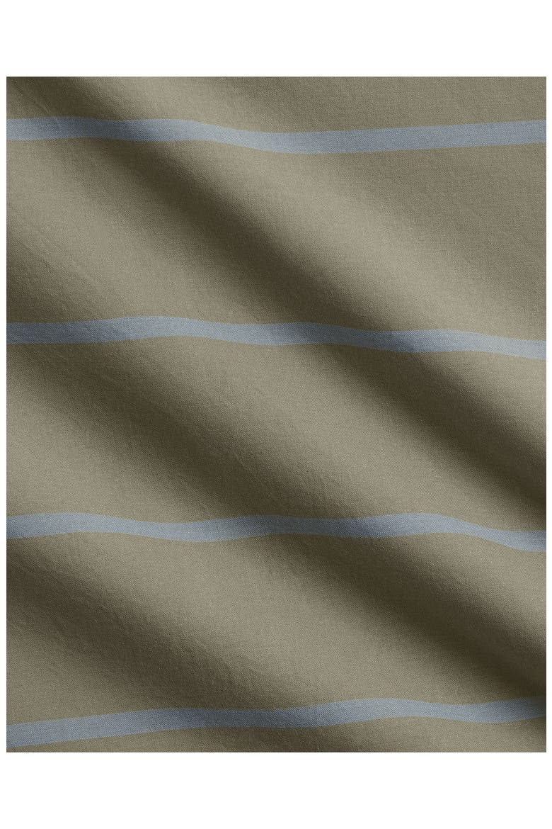 BRUSHED COTTON DUVET COVER, Alternate, color, MOSS/ WAVE