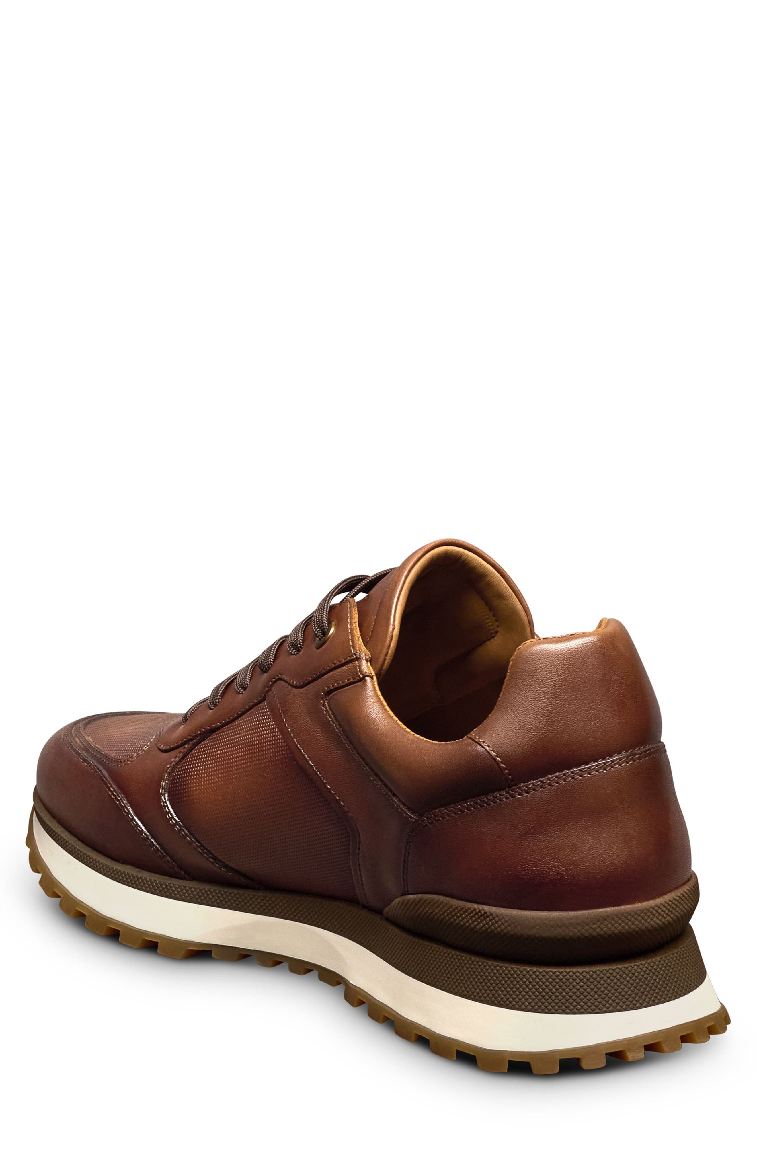 Atlas Leather Sneaker, Alternate, color, CHILI