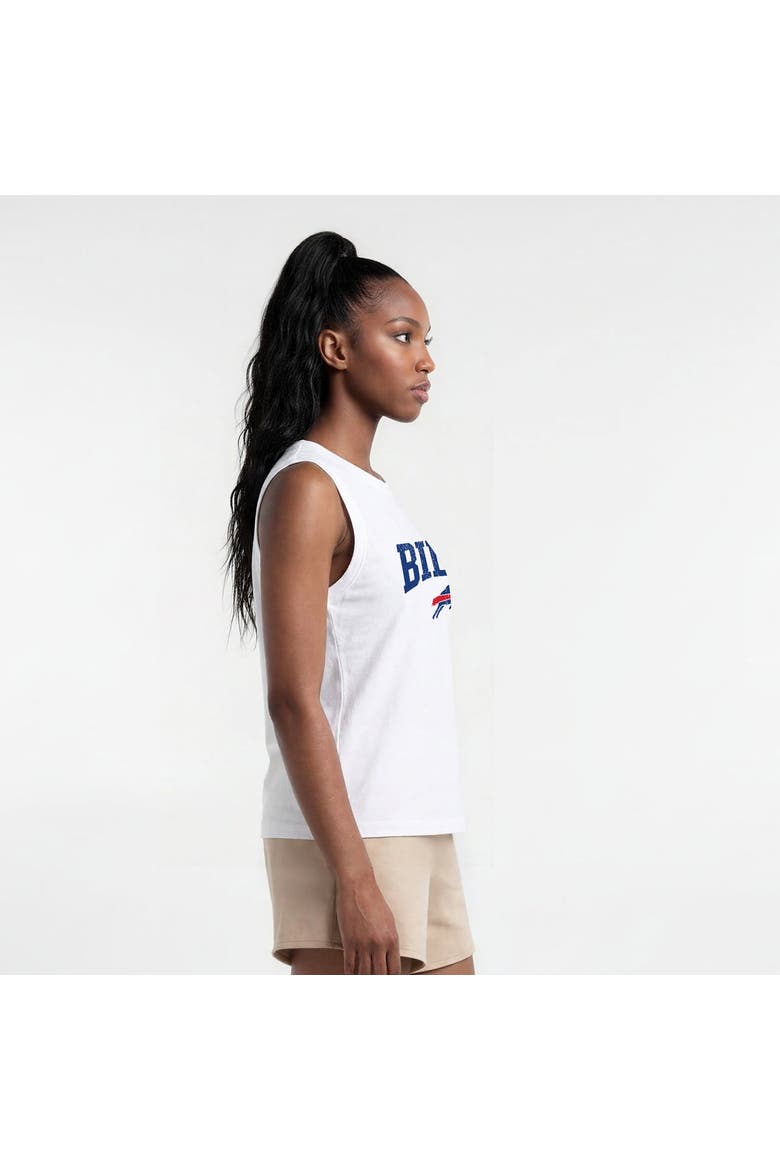 Women's Champion  White Buffalo Bills Muscle Tank Top, Alternate, color, White