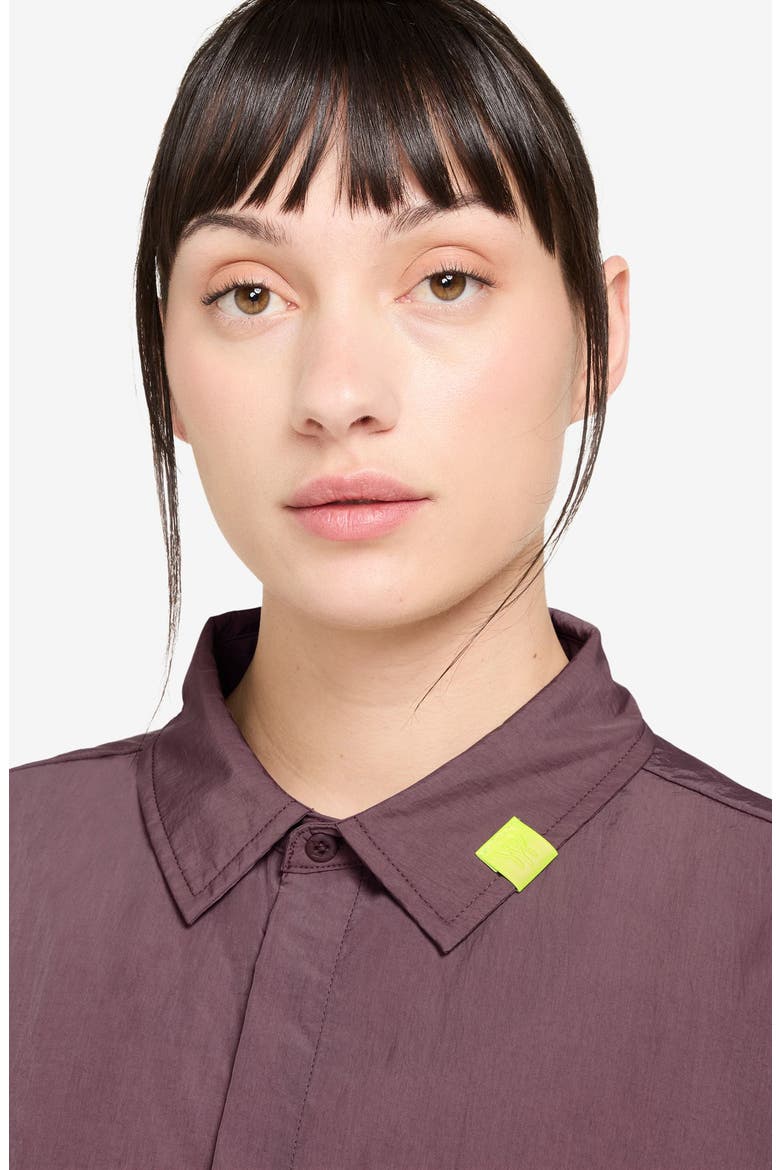 Serena Williams Design Crew Cropped Button Up Shirt, Alternate, color, 502 TATTOO/ TATTOO
