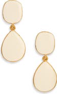 Kenneth Jay Lane Enamel Teardrop Drop Earrings