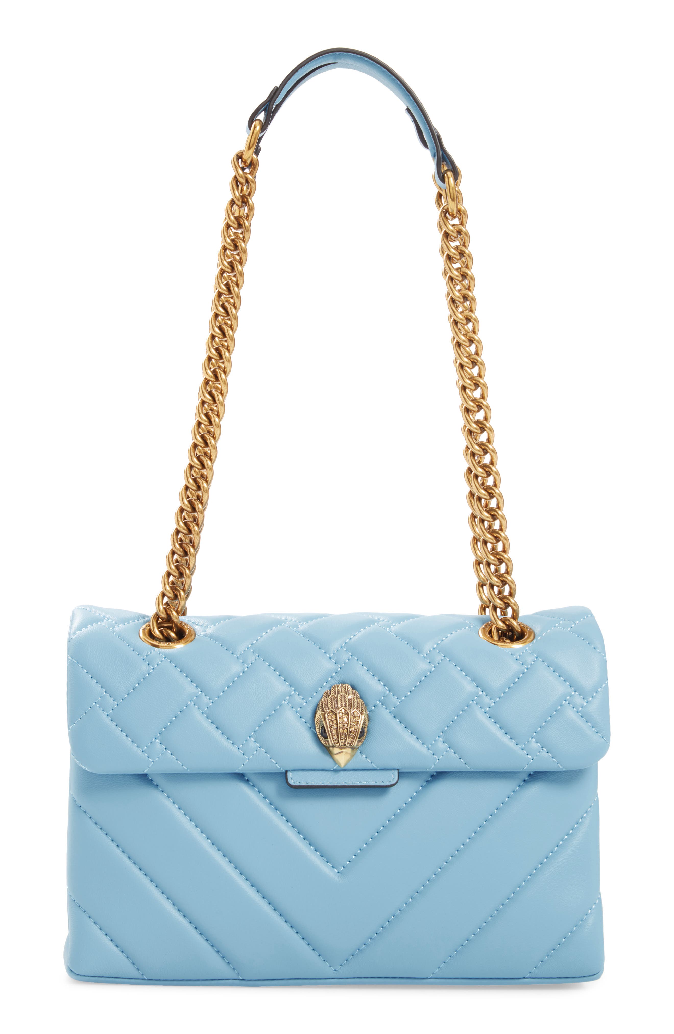 Kurt Geiger London Kensington Quilted Leather Shoulder Bag, Main, color, 