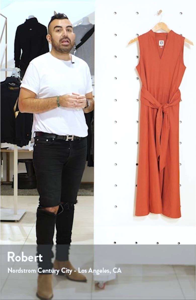 Sleeveless Cotton Midi Dress, sales video thumbnail