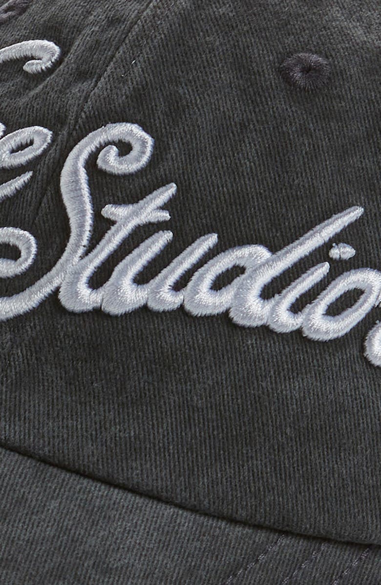 Acne Studios Logo Embroidered Adjustable Baseball Cap, Alternate, color, 
