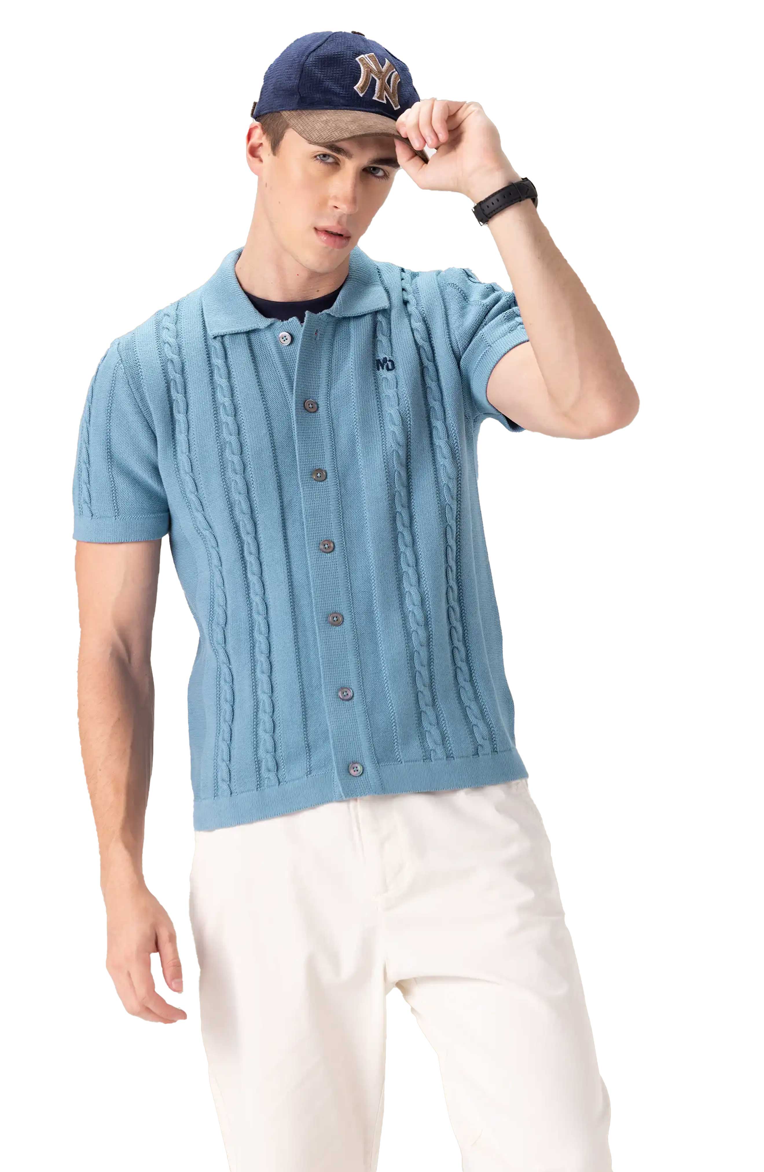 Men's JC Polo Cable-Knit Sweater - image 4