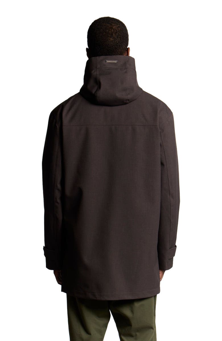 Lyle & Scott Long Sleeve Hooded Military Parka Jacket, Alternate, color, Charcoal Marl