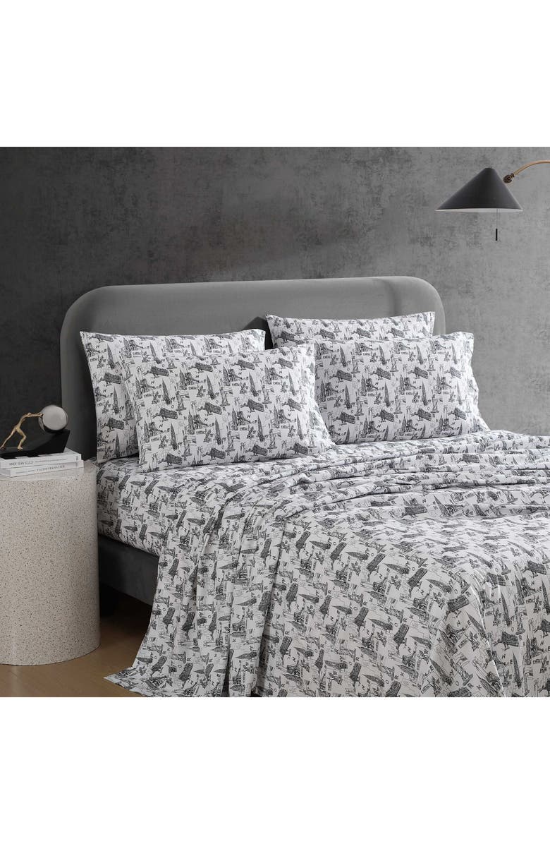 Kenneth Cole New York NYC Landmarks Sheet Set, Alternate, color,