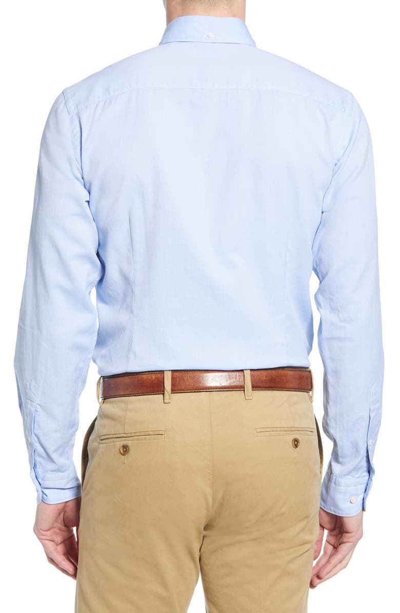 Eton Contemporary Fit Oxford Casual Shirt, Alternate, color, Blue