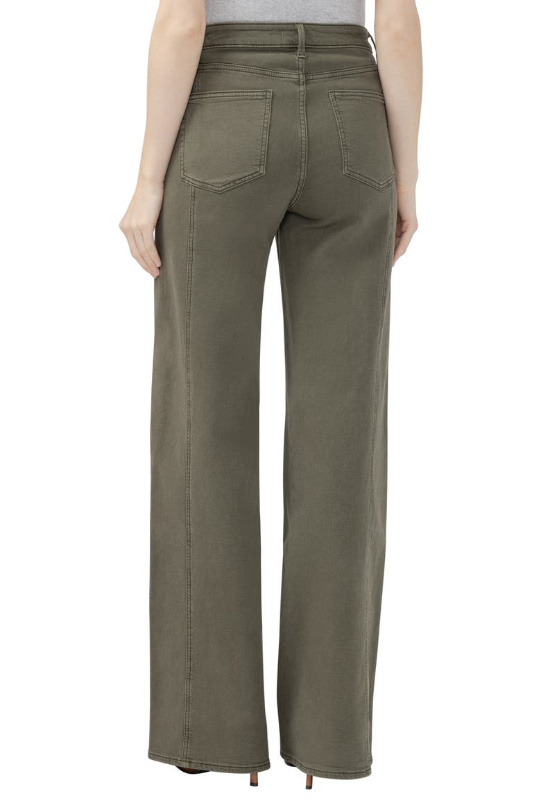 Ibister High Waist Wide Leg Jeans, Alternate, color, DARK OLIVE