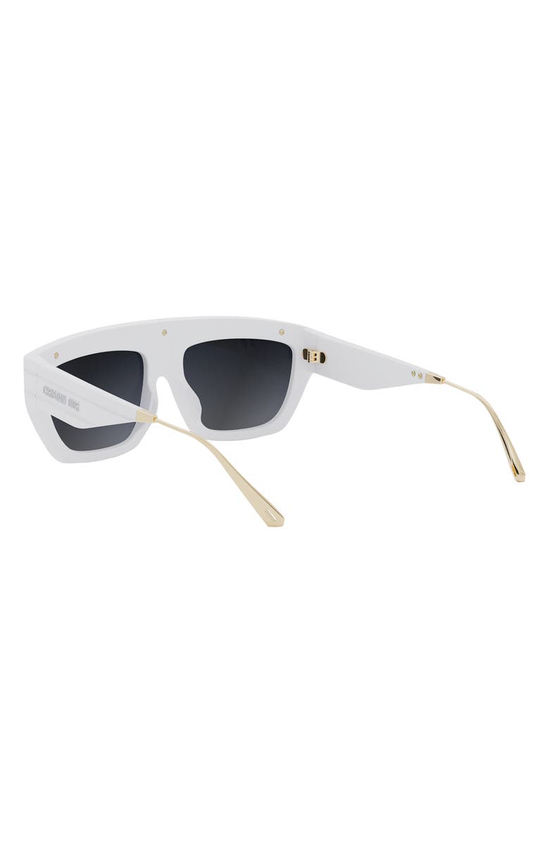 DIOR 'DiorClub M7U Mask Sunglasses, Alternate, color, White/ Other / Gradient Violet
