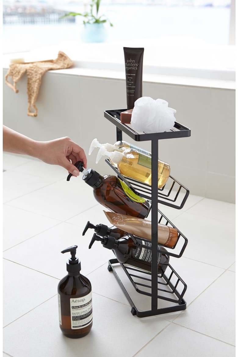 Shower Caddy, Alternate, color, BLACK