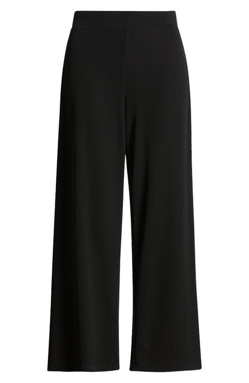 Anne Klein Crop Palazzo Pants In Anne Black