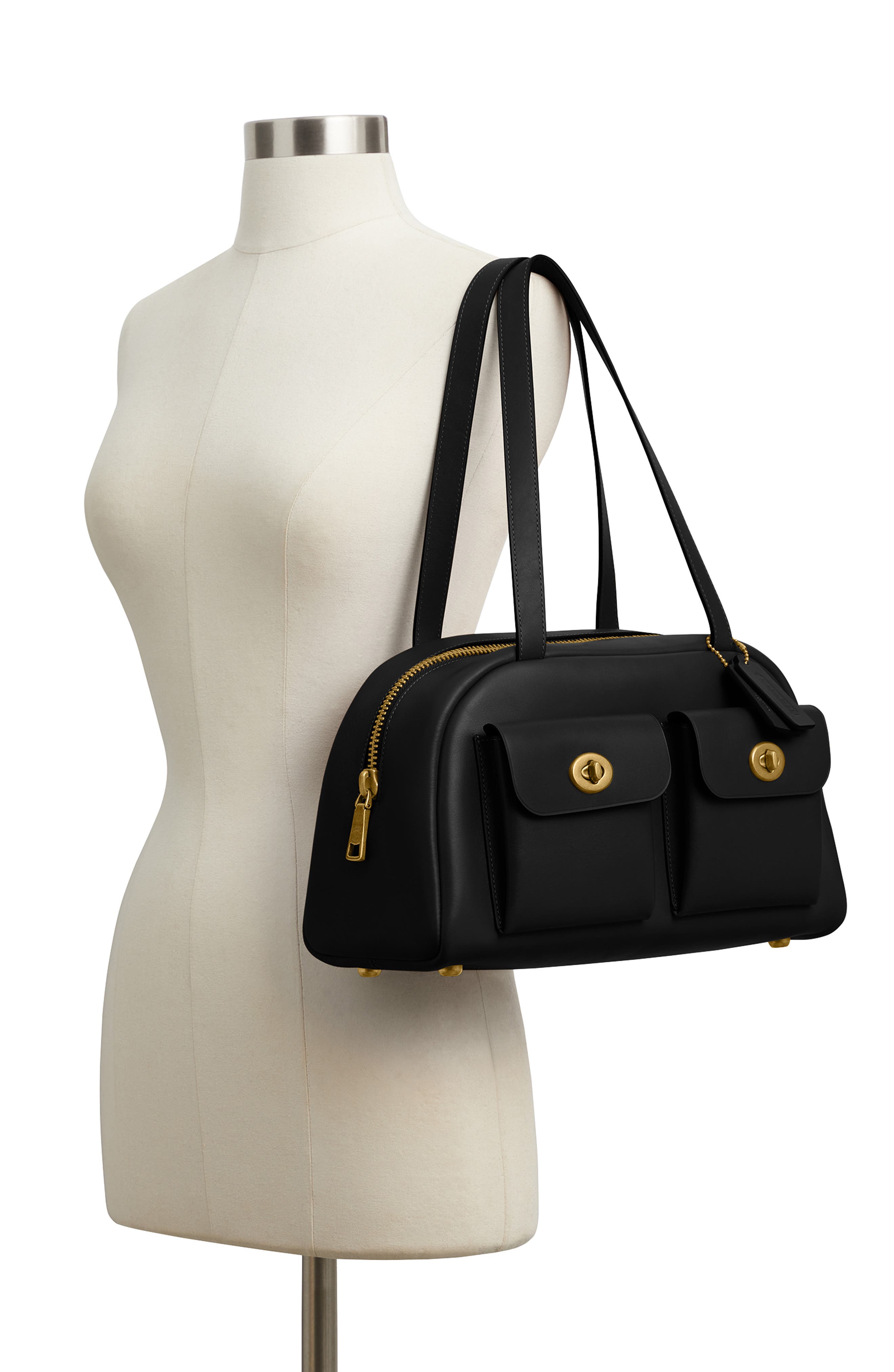 COACH The Originals Waxed Smooth Leather Shoulder Bag, Alternate, color, 